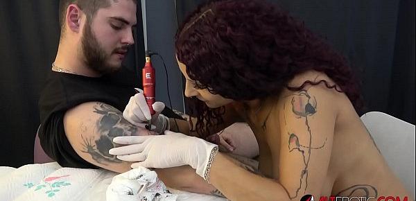  Fucking my sexy big tit tattoo artist Mara Martinez